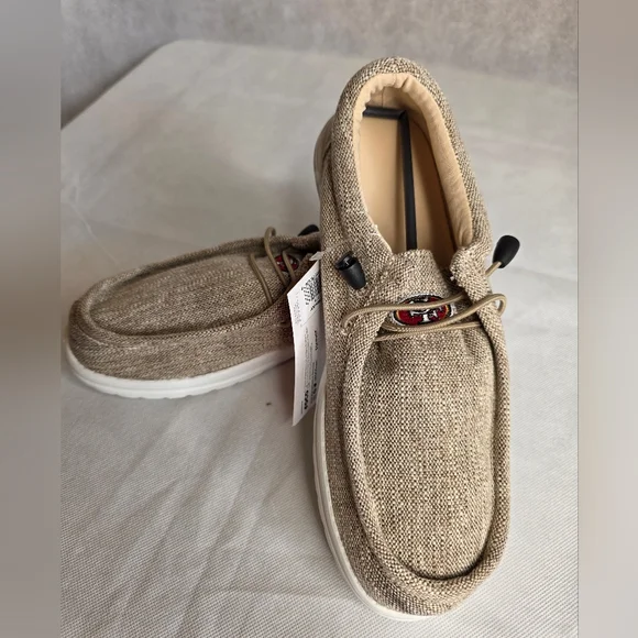 FOCO Men's NFL Team Logo Lightweight Loafers San Francisco 49ers Size S 7/8 NWT - Picture 6 of 16